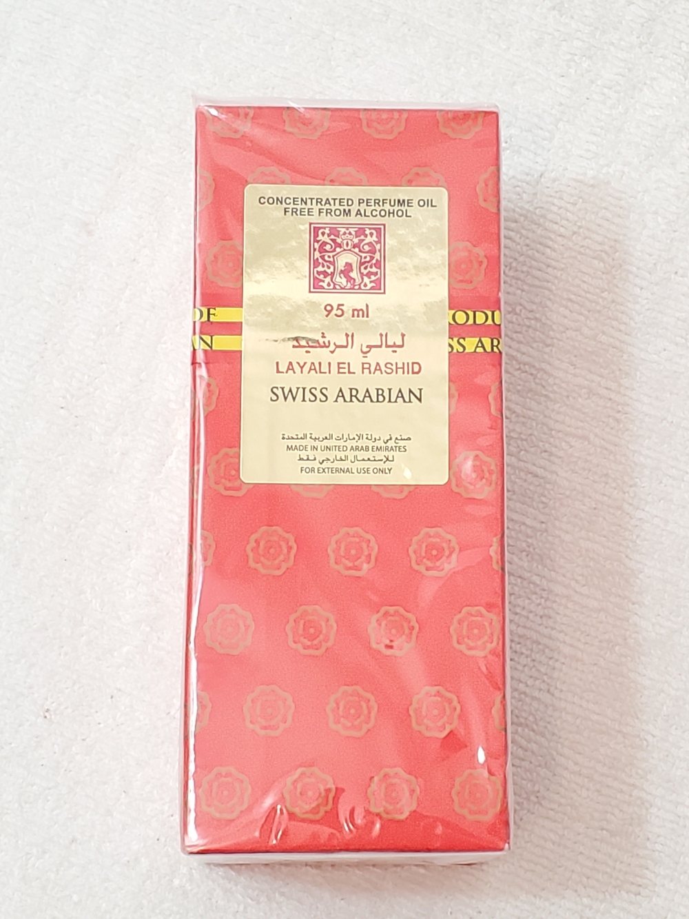 Swiss Arabian Layali El Rashid Concentrated Perfume Oil 95ml Alcohol Free NIB
